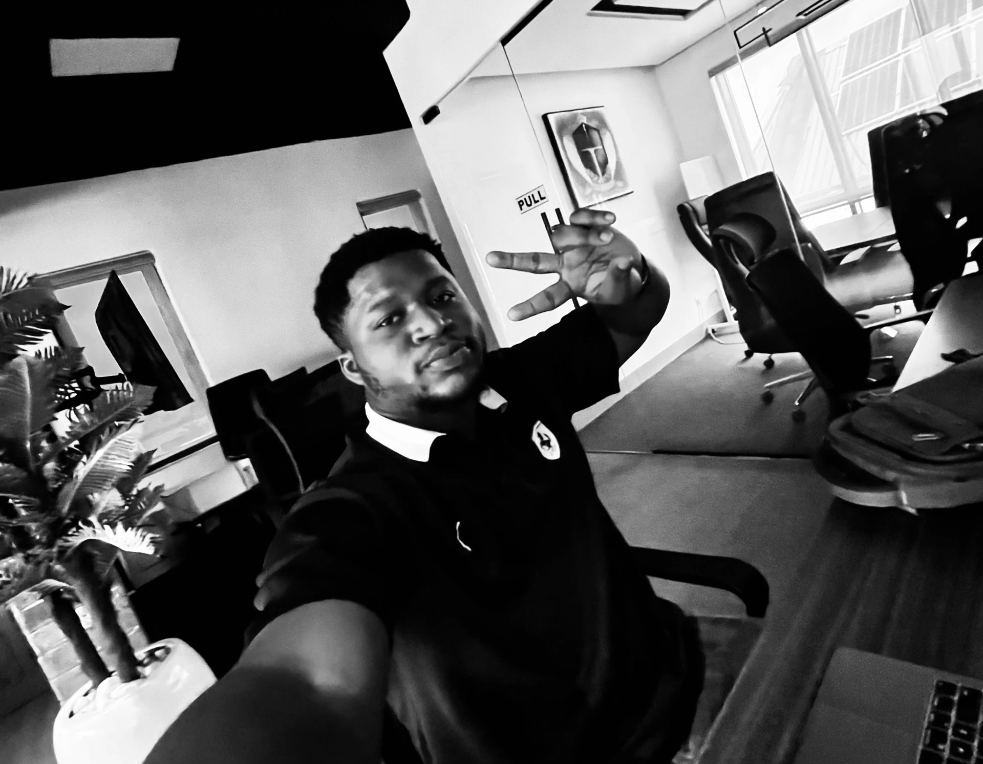 Aleke Joshua O in the studio